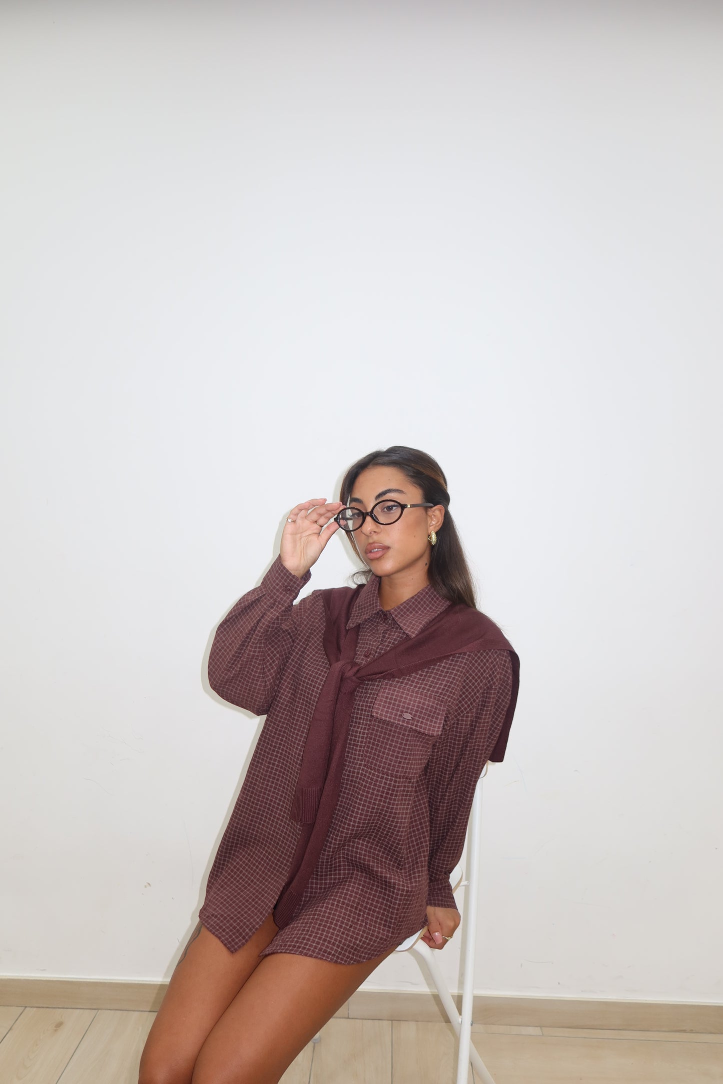 Camicia con finto maglione
