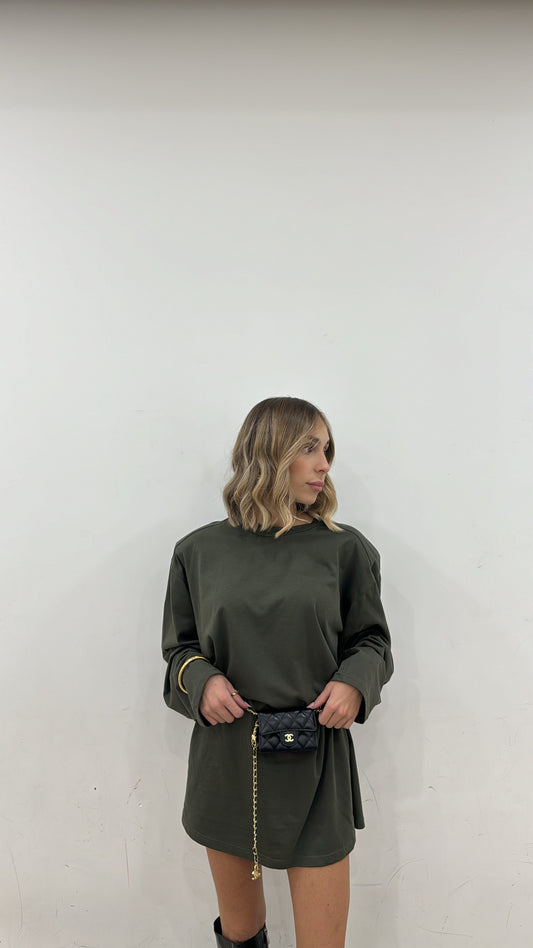 Maglia Over con spalline