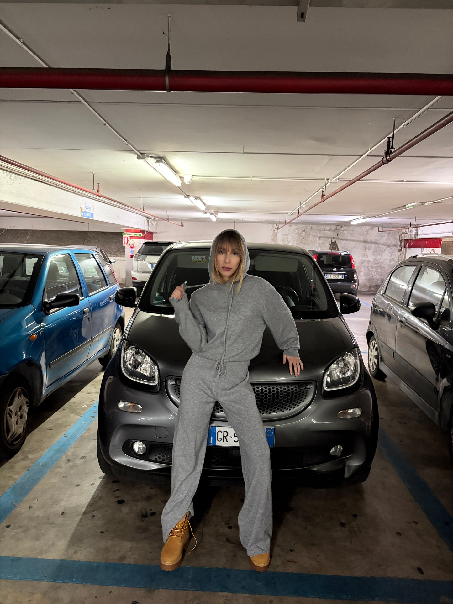 Coordinato lana rasata