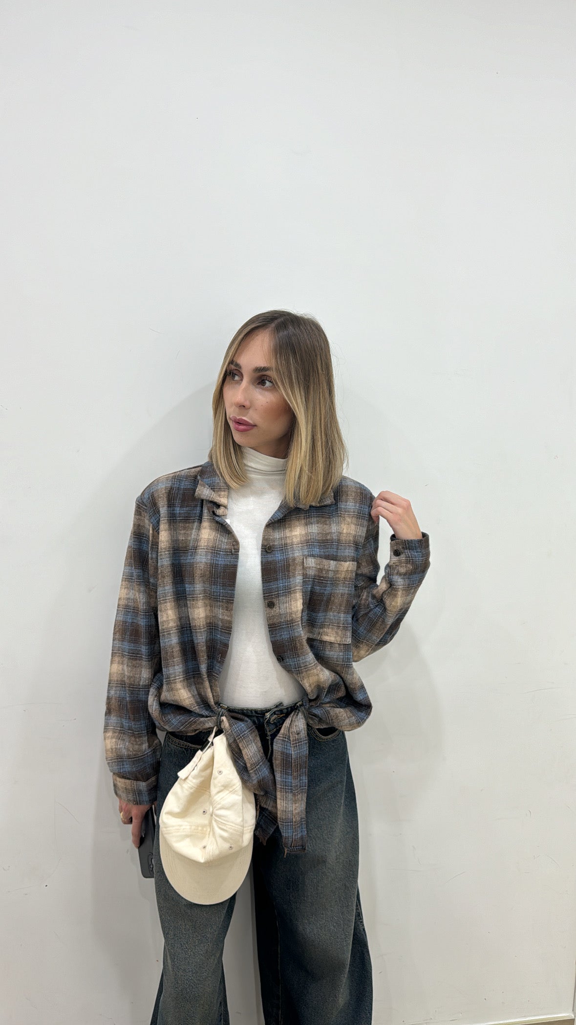 Camicia Quadri con spalline