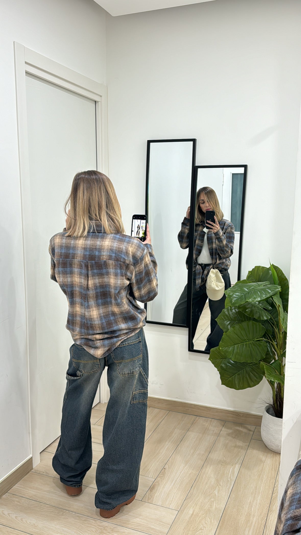 Camicia Quadri con spalline